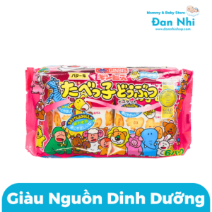 Bánh Quy Ăn Dặm Ginbis Hình Động Vật Vị Bơ 25gx6 Gói