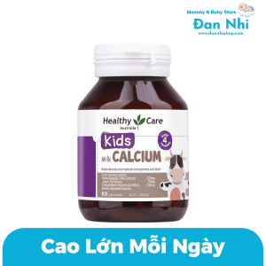 Canxi Sữa Healthy Care Milk Calcium Úc 60 Viên
