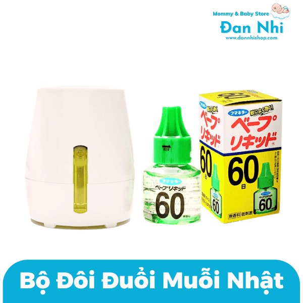 Combo Máy Xông Tinh Dầu Và Tinh Dầu Đuổi Muỗi Nhật Bản Fumakilla