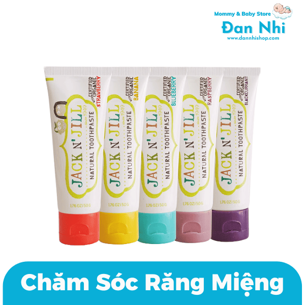 Kem Đánh Răng Jack N' Jill 50g Cho Bé Từ 06 Tháng Trở Lên