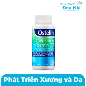 Ostelin Viên Nén Bổ Sung Canxi Calcium & Vitamin D3 130 Viên