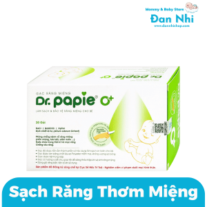 Rơ Lưỡi Gạc Răng Miệng Dr.Papie 30 Miếng/ Hộp