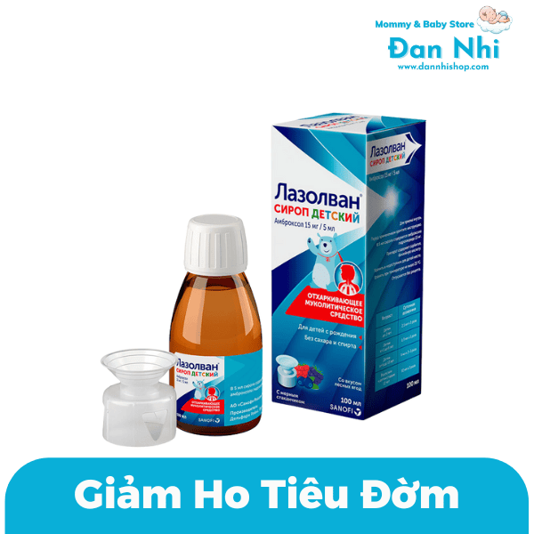 Siro Ho Đờm Mucosolvan Nga 100ml Cho Trẻ Từ Sơ Sinh