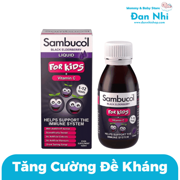 Siro Sambucol 120ml Hỗ Trợ Tăng Sức Đề Kháng Cho Bé Của Anh