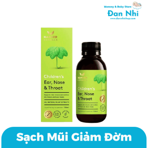 Siro Tai Mũi Họng Harker Xanh Lá Herbals Children's Ear Nose 150ml