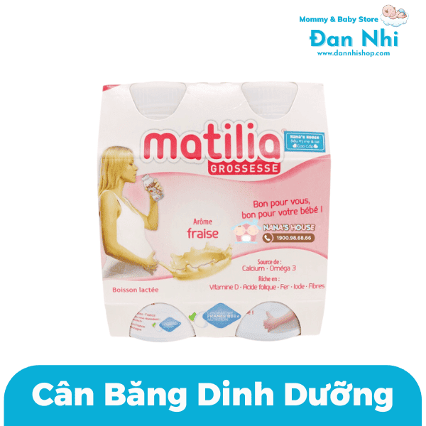 Sữa Bầu Matilia Pháp Đủ Vị (Lốc 4 chai x 200ml) - Ảnh 3