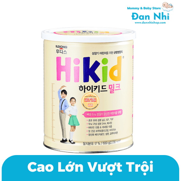 Sữa HIKID Socola/Vani Chính Hãng ILDONG FOODIS Hàn Quốc