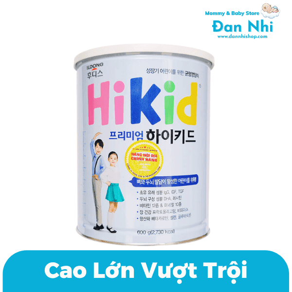 Sữa Hikid Premium Hàn Quốc Tách Béo 600g Cho Trẻ Từ 1 Tuổi