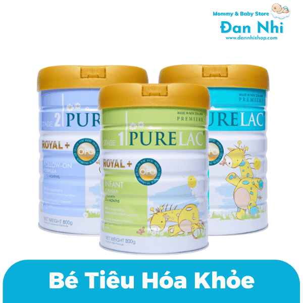 Sữa PureLac Royal+ Follow-on Formula Số 1,2,3 800g