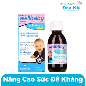 Vitamin Tổng Hợp Wellbaby Multi Vitamin Liquid Anh 150ml
